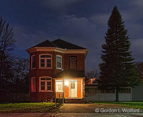 Nighttime House_30441-47.jpg - Photographed at Smiths Falls, Ontario, Canada.
